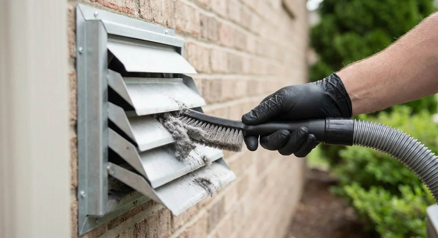 Lint vent cleaning